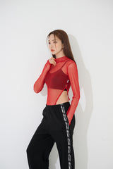 ネックメッシュボディスーツ/neck mesh bodysuit(9239)