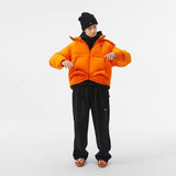 FMCM 23AW 変則キルティング立体構造脱着式フードダウンジャケット