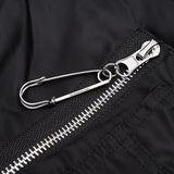 BBD Ripped Custom Sprayed logo MA-1 Bomber Jacket (Black)