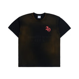 ニューシンボルロゴスプレーウォッシング半袖Tシャツ