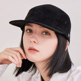 VA Square Suede Camp Cap / Black