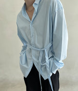 Self-Tie Belt Shirt (6595306750070)