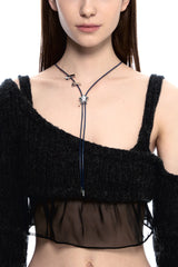 NO.482 [SILVER] STAR CODE LOCK NECKLACE