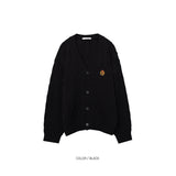 LMN Prep Cable Embroidery Cardigan (10 colors)