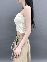 ベターラップアンバランスロングプリーツスカ－ト/797. Better wrap unbal long pleats sk (2color)