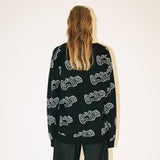 LOGO JACQUARD OVERSIZED CARDIGAN (KYTZ7CDR01W) (6541180076150)
