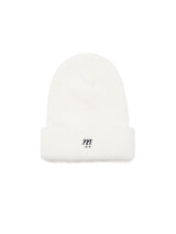 ミーロゴアンゴラビーニー/mii LOGO ANGORA BEANIE WHITE
