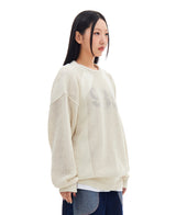 939パネルメッシュニット/939 PANELED MESH KNIT (CREAM)