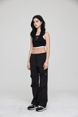 ピンタックジョガーパンツ / PINTUCK JOGGER PANTS BLACK