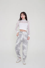 シースルービッグクロップTシャツ/TOP(8218) see-through big crop Tee