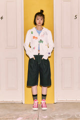 KIRSH X MISAKI KAWAI ARTWORK POINT HOODIE ZIP UP [WHITE]