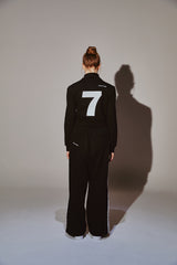 Lace 7 Track Top Black