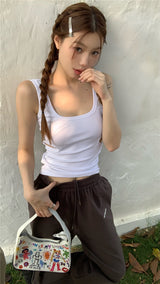 side split sleeveless top