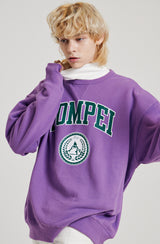 POMPEI VARSITY SWEATSHIRT [VIOLET] (6613792587894)