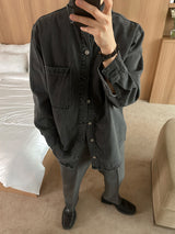 ASCLO Washing Black Denim Jacket
