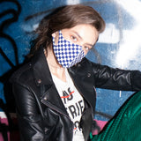 FASHION MASK - CHECKER BLUE (4623554510966)