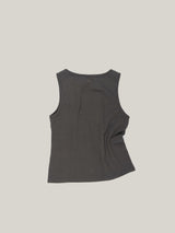 COTTON RIB TANK [ CHARCOAL ]