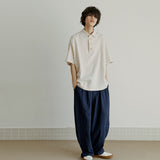 タップパンツ / unisex tap pants navy (banding)