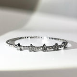 Silver star cubic choker