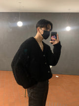 レオブークレヘアカーディガン