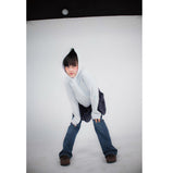DIVIDED short hoodie_light melange