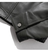ラムスキンオーバーフィットボンバージャケット/LAMSKIN OVERFIT BOMBER JACKET