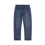 Signature Stud Tapered Crop Fit Denim Pants Indigo