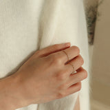 14K gold beve chain ring (6679692968054)