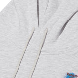 BACK POINT GRAFFITI GRAPHIC HOODIE [MELANGE GRAY]