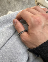 No.8866 HOLY IN CODE made bone thumb RING (6575997354102)