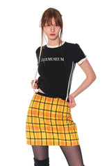 ORIGINAL MINI CHECK SKIRT (YELLOW)