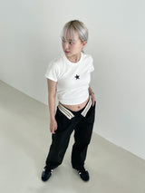 Waist point two tuck slacks