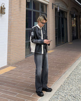 TR2445 ドミンゴデニム / TR2445 Domingo Black Blue Denim (XS–L)