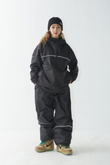 ラウンドラインフーデッドジャケット/BSR2223FWJK045 ROUND LINE HOODED JACKET BLACK