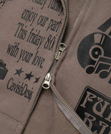 ピクトリアルジップアップフーディ / PICTORIAL ZIP UP HOODIE ASH(CV2DSUM403A)