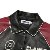 ドゥードゥルチェリースタジアムクロップジャンパー ／DOODLE CHERRY STADIUM CROP JUMPER [BLACK]