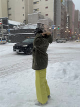 Snowy mountain fur jumper 