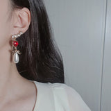 ハートラブウィングピアス / Red Heart Love Wing Piercing