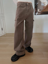 ミドル ウェスト カーゴパンツ / no.5176 Middle Waist Cargo Pants (3color)