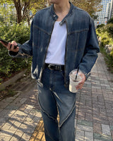 HD カウンティースリットデニムジャケット