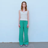 ジャカードバンディングパンツ / JACQUARD BANDING PANTS, GREEN