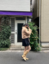 [MADE] Pudding Fur Jacket (Peach Beige)