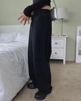2ボタンワイドデニムパンツ / no.1796 Two-Button Wide Denim Pants (3color)