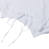Leona shirring shirts WHITE