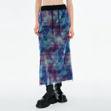 サマーメッシュスウェットスカート / Summer Mesh Sweat Skirt [Blue Marble]