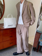 Autumn mute set up wide pants