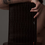クロコダイルエンボクラッチ/CROCODILE EMBO CLUTCH-BLACK