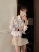 FV Basic Slim Line Crop Shirt (5color)