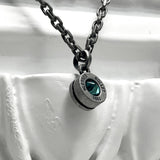 バレットバック ネックレス / Bullet Back Necklace_dark silver