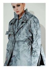 リフレクティブディコンストラクテッドトレンチコート / Refelctive Deconstructed Trench Coat (4464553328758)